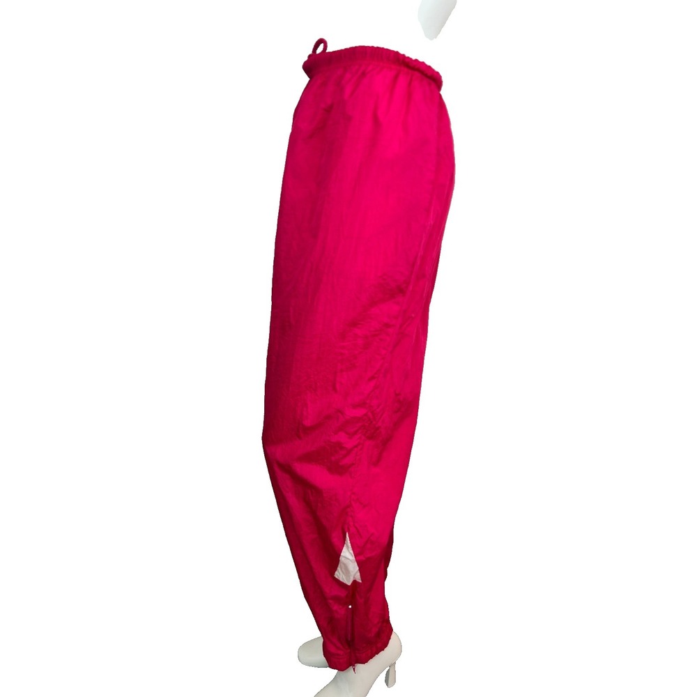 90s Venezia Women's Size XXL Track Suit Set Windbreaker Jacket Pants Pink Lined - Picture 12 of 16